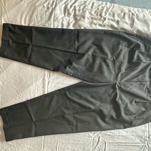 Men's Deep Grey Cuffed Dress Pants